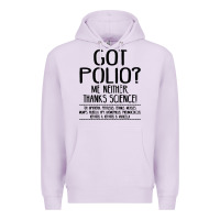 Lilac got polio me neither thanks science Premium Hoodie - artisFamous