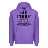 Purple got polio me neither thanks science Premium Hoodie - artisFamous