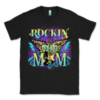 Black Rockin' the mom Mother's Day Classic Tee - FaDigitalArtStudio
