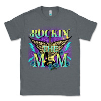 Charcoal Heather Rockin' the mom Mother's Day Classic Tee - FaDigitalArtStudio