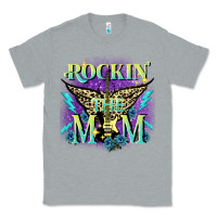 Heather Grey Rockin' the mom Mother's Day Classic Tee - FaDigitalArtStudio