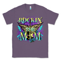 Lavender Rockin' the mom Mother's Day Classic Tee - FaDigitalArtStudio