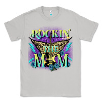 Moon Dust Rockin' the mom Mother's Day Classic Tee - FaDigitalArtStudio