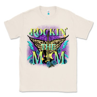 Natural Rockin' the mom Mother's Day Classic Tee - FaDigitalArtStudio