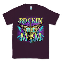 Plum Rockin' the mom Mother's Day Classic Tee - FaDigitalArtStudio