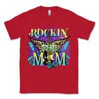 Red Rockin' the mom Mother's Day Classic Tee - FaDigitalArtStudio
