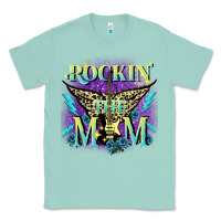 Seafoam Rockin' the mom Mother's Day Classic Tee - FaDigitalArtStudio