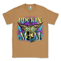 Toasted Coconut Rockin' the mom Mother's Day Classic Tee - FaDigitalArtStudio