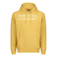 Antique Gold more vogel less mamet Premium Hoodie - artisFamous