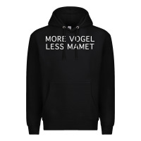Black more vogel less mamet Premium Hoodie - artisFamous