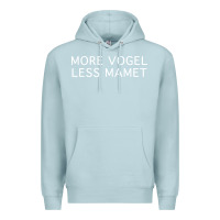 Blue Mist more vogel less mamet Premium Hoodie - artisFamous