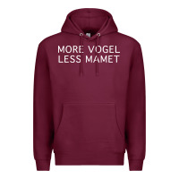 Burgundy more vogel less mamet Premium Hoodie - artisFamous
