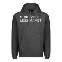 Charcoal Heather more vogel less mamet Premium Hoodie - artisFamous