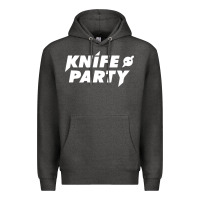 Charcoal Heather knife party Premium Hoodie - artisFamous