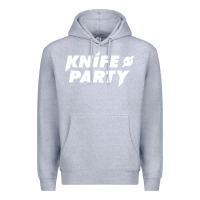 Heather Grey knife party Premium Hoodie - artisFamous