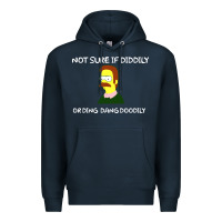 Navy ned flanders Premium Hoodie - artisFamous