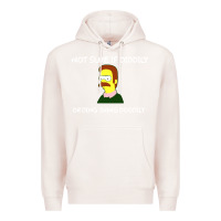 Pale Pink ned flanders Premium Hoodie - artisFamous
