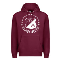 Burgundy millonarios futbol Premium Hoodie - artisFamous