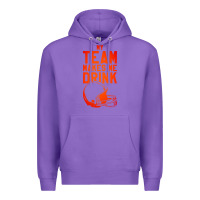 Purple my team makes me drink Premium Hoodie - artisFamous