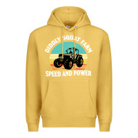 Antique Gold diddly squat farm speed and power Premium Hoodie - artisFamous
