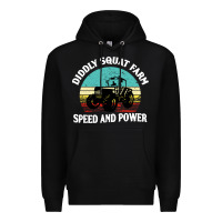Black diddly squat farm speed and power Premium Hoodie - artisFamous