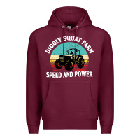 Burgundy diddly squat farm speed and power Premium Hoodie - artisFamous