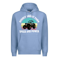 Colony Blue diddly squat farm speed and power Premium Hoodie - artisFamous