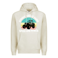 Oatmeal Heather diddly squat farm speed and power Premium Hoodie - artisFamous