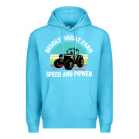 Ocean Blue diddly squat farm speed and power Premium Hoodie - artisFamous