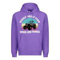 Purple diddly squat farm speed and power Premium Hoodie - artisFamous