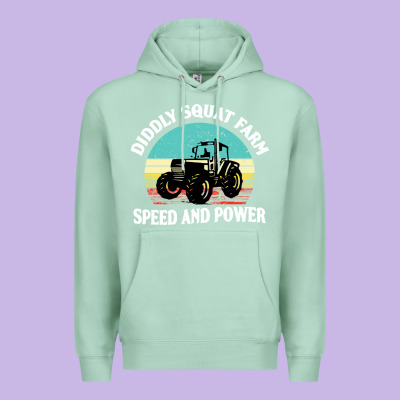 Diddly Squat Farm Speed And Power Premium Hoodie Designed By Artisfamous