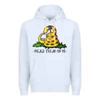 White please tread on me Premium Hoodie - artisFamous