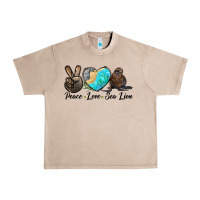 French Oak Peace Love Sea Lion Urban Heavy Tee - LillyAllenDesigns