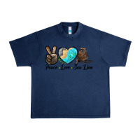 Navy Peace Love Sea Lion Urban Heavy Tee - LillyAllenDesigns