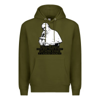 Army Green pope mc Premium Hoodie - artisFamous