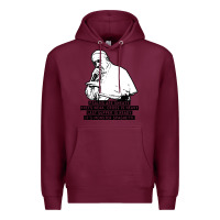 Burgundy pope mc Premium Hoodie - artisFamous