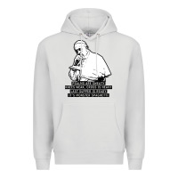 Dove Grey pope mc Premium Hoodie - artisFamous