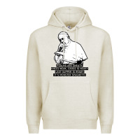 Oatmeal Heather pope mc Premium Hoodie - artisFamous