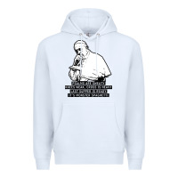 White pope mc Premium Hoodie - artisFamous