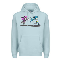 Blue Mist ozzy loves bats Premium Hoodie - artisFamous