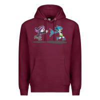 Burgundy ozzy loves bats Premium Hoodie - artisFamous