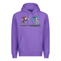 Purple ozzy loves bats Premium Hoodie - artisFamous