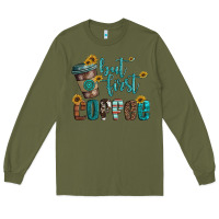 Army Green but first coffee Long Sleeve Tee - Artiststas