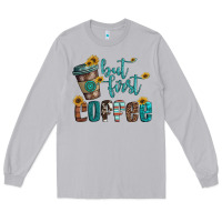 Moon Dust but first coffee Long Sleeve Tee - Artiststas