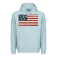 Blue Mist american flag Premium Hoodie - artisFamous