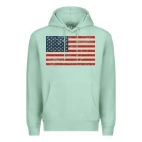 Seafoam american flag Premium Hoodie - artisFamous