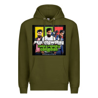 Army Green friendly comedian paul chowdhry stand up Premium Hoodie - artisFamous