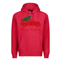 Cardinal vintage red truck with christmas Premium Hoodie - artisFamous