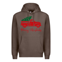 Coffee vintage red truck with christmas Premium Hoodie - artisFamous