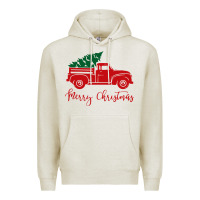 Vintage Red Truck With Christmas Premium Hoodie | Teevron